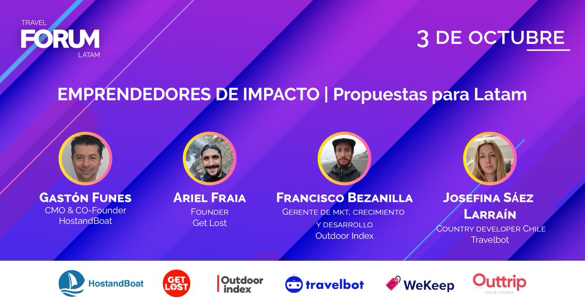 turtech_travel's tweet photo. Seguimos contándote sobre lo que será el #TravelForumLatam #FITTech
Contaremos con dos muy buenos paneles sobre INVERSIONES 🚀
Además también hablaremos sobre emprendimientos y podrás conocer las nuevas propuestas que están transformando y potenciando el turismo en LATAM✈️ https://t.co/nsHNhjjntk
