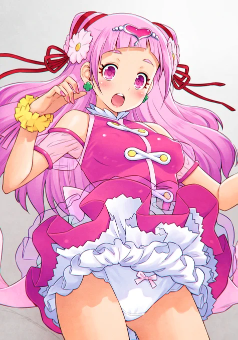 前にラフだけ描いてたキュアe-rのぱんつを塗ってみた。 