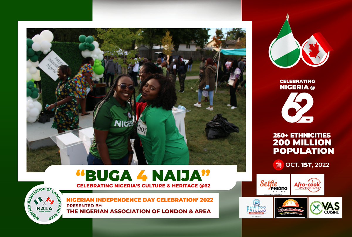 selfiefotostand's tweet photo. #Buga4Naija22 @62 funDay powered by @CommunityNala @selfiefotostand @hummuani @syedyemi @NaijaspotRestaurant @AfrocookSuyaPlace @vascuisine payless africa f https://t.co/opXYs2eMVs