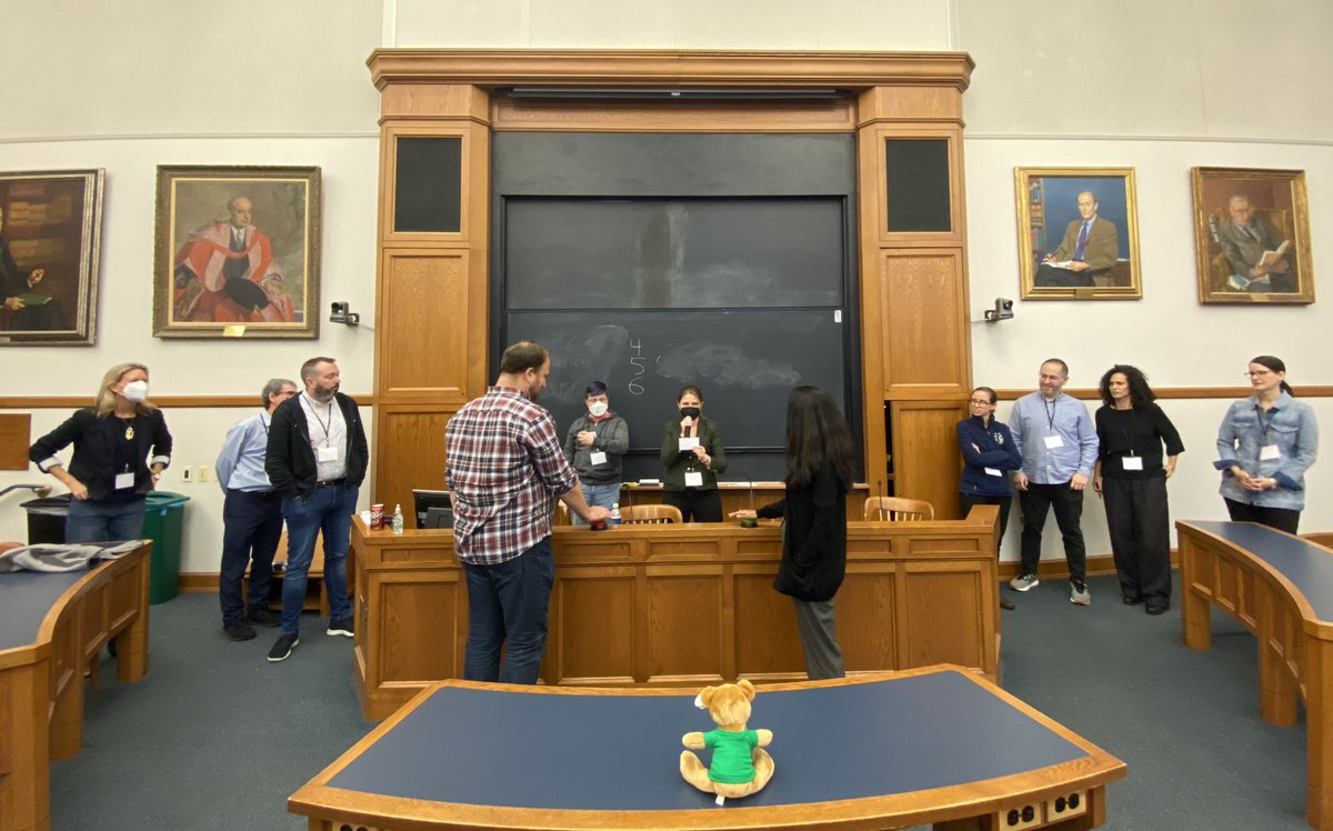 yaleisp's tweet photo. Team Information’s @aselbst faces off against Team Society’s @chinmayiarun for Family Feud in our final game of the reunion
Hosted by the wonderful @MulliganEsq and @grimmelm
#ISP25 https://t.co/Rkgg72CkHE