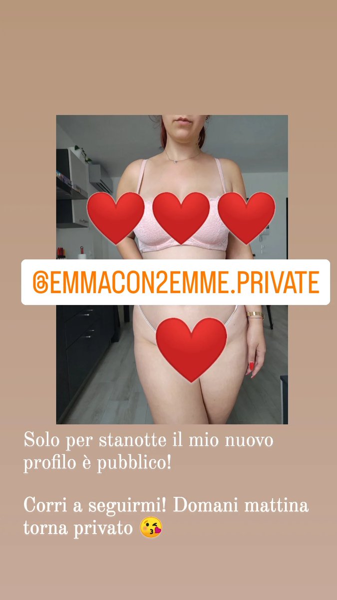 emma_singer22's tweet photo. Solo per stanotte tengo il nuovo profilo IG pubblico! 

Corri a seguirmi! Domani mattina tornerà privato 😘

https://t.co/MedUidChYy https://t.co/R1SrcTk8Dt