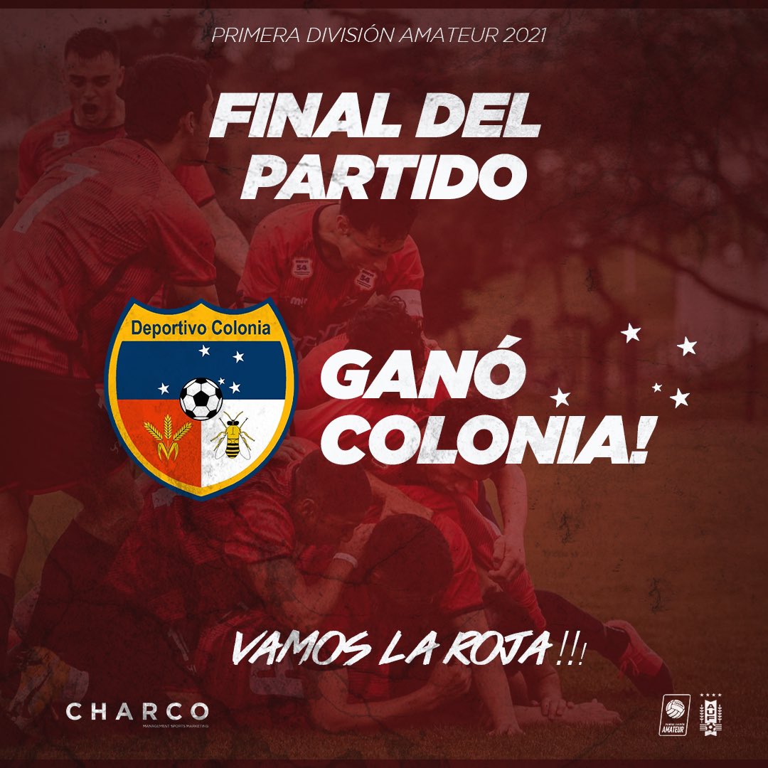 deporcolonia's tweet photo. Deportivo Colonia 1 Villa Teresa 0

@AmateurAUF @AUFOficial 
 
#LaRojaDeColonia 🚩 https://t.co/po8b9HOcsg