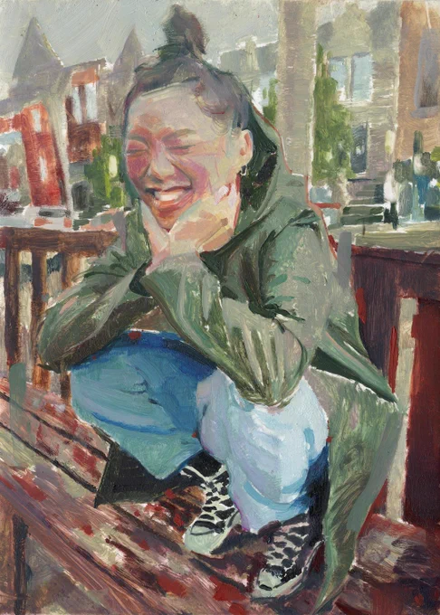 paintings of some new buds for   power in numbers 7. opens today!  