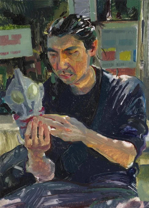 paintings of some new buds for   power in numbers 7. opens today!  