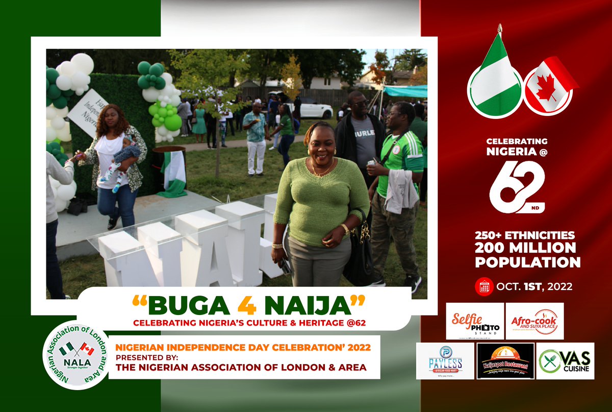 selfiefotostand's tweet photo. #Buga4Naija22 @62 funDay powered by @CommunityNala @selfiefotostand @hummuani @syedyemi @NaijaspotRestaurant @AfrocookSuyaPlace @vascuisine payless africa f https://t.co/ae2iF2pgrT