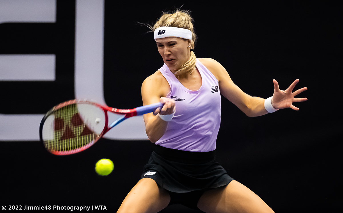 .<a href="/geniebouchard/">Genie Bouchard</a> on her way into the second Q round in Ostrava