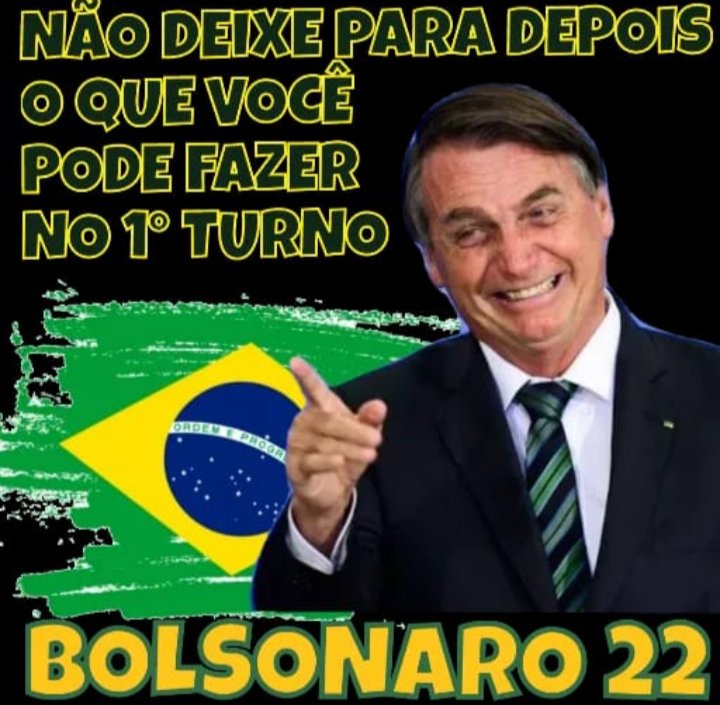 Regina_C_M_S's tweet photo. @jairbolsonaro Amanhã é dia 02, dia de votar 22 e garantir nossa liberdade 🇧🇷🇧🇷🇧🇷🇧🇷🇧🇷🇧🇷 https://t.co/clHoqUWWx1