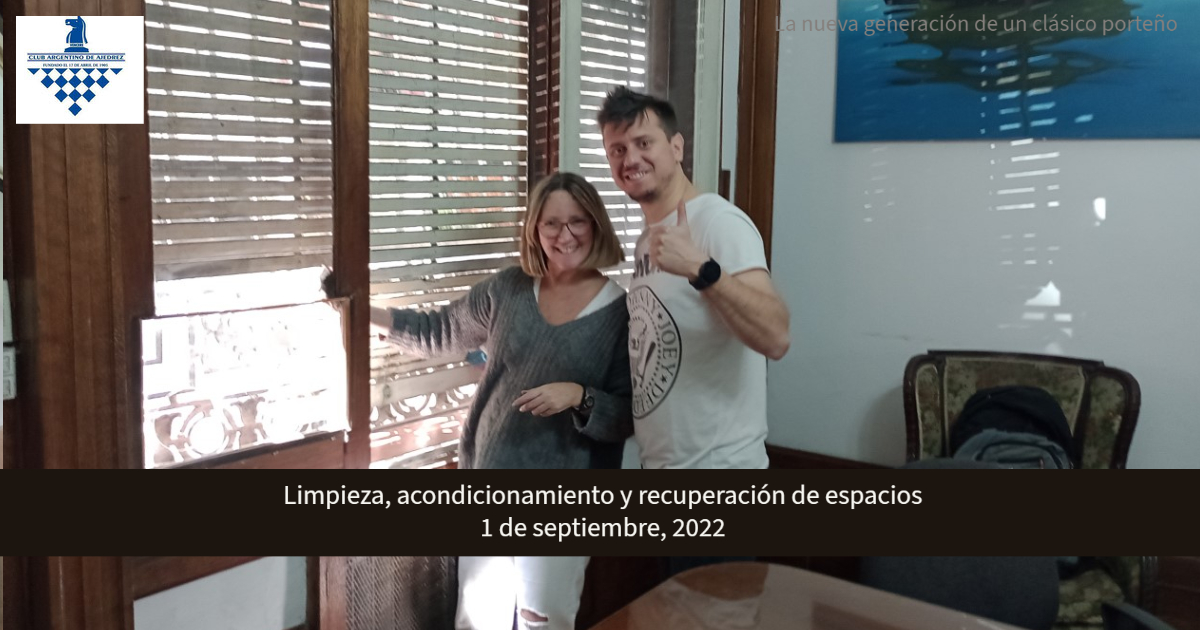 El día sábado 1 de octubre, un grupo de socios y socias, miembros de la Comisión Directiva, árbitros y profesores del Club, nos encontramos para trabajar en tareas de limpieza, acondicionamiento y recuperación de espacios de nuestra querida casa.

#ajedrez  #argentinaajedrez