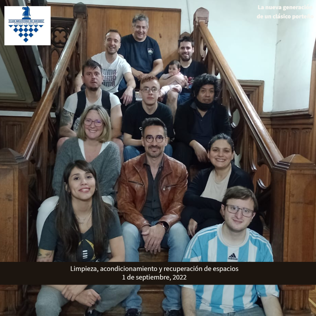 CAAjedrez's tweet photo. El día sábado 1 de octubre, un grupo de socios y socias, miembros de la Comisión Directiva, árbitros y profesores del Club, nos encontramos para trabajar en tareas de limpieza, acondicionamiento y recuperación de espacios de nuestra querida casa.

#ajedrez  #argentinaajedrez https://t.co/MoaPRdCgQ0