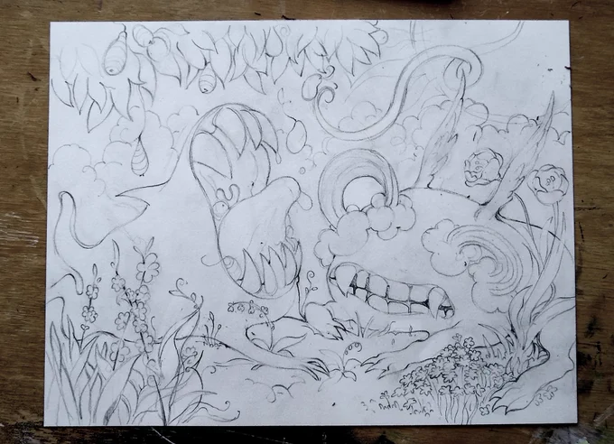 Working on a very fun comish <3 