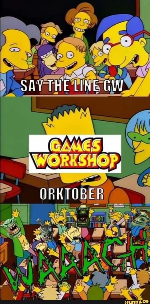 meeplewich's tweet photo. #WAAAUGH!! It's #ORKTOBER, ya gitz!
Show us ya #Orruks / #Orks / #Orcs / #Orx!
Show us your #memes, your #models / #miniatues for any game in any system!
#GamesWorkshop #Orctober #DnD #ReaperMinis #MageKnight #Warhammer #WHFB #40k #AoS #Warpath #KingsOfWar https://t.co/2TOXnM4Tat