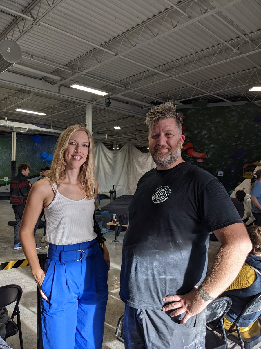 Checking out the Grand River Rocks climbing tournament at their Waterloo location. Thanks for inviting me! Such a great event!