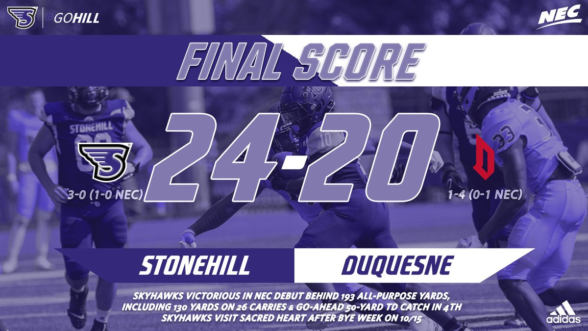 Stonehill Athletics tweet media