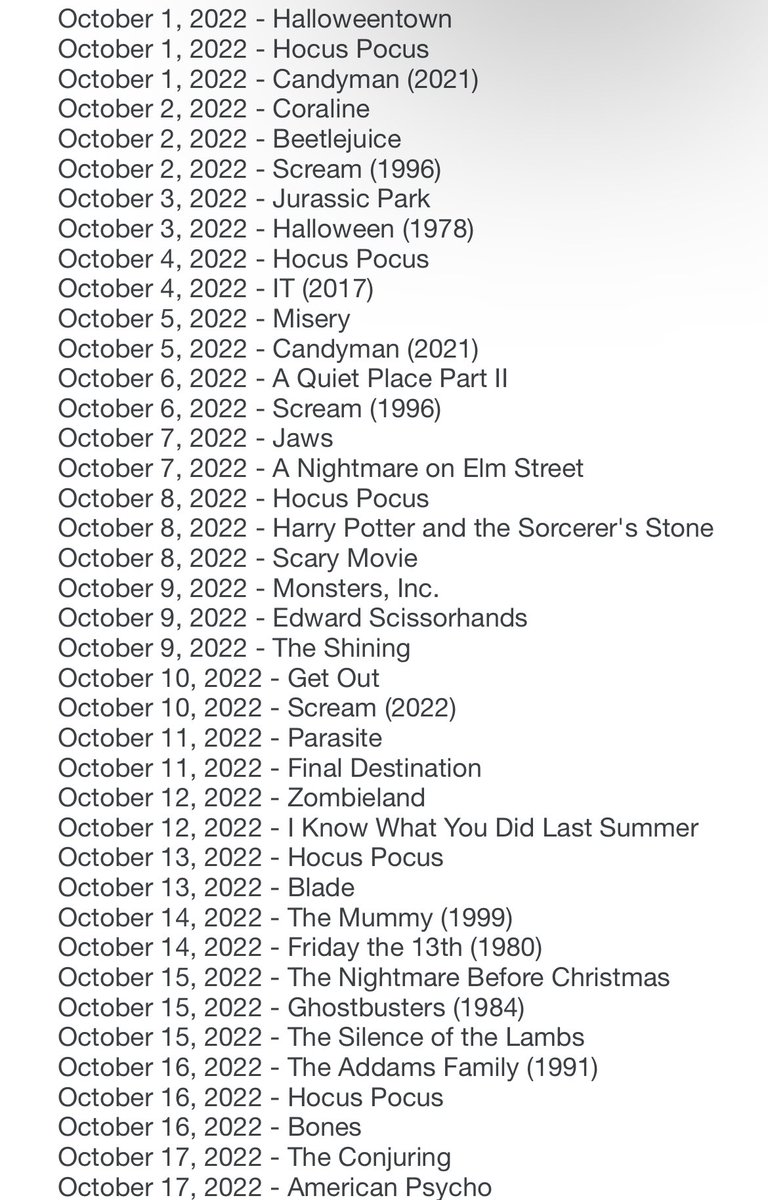 YPHoustonTX's tweet photo. Houston, Come Have a Spooky Time 
at Rooftop Cinema Club in Houston! 👻 

1700 Post Oak Blvd, Houston, TX 77056

2022 Halloween Movie Lineup 🎃

🎟: https://t.co/AR6eMYohYC https://t.co/frBhQmnuCM
