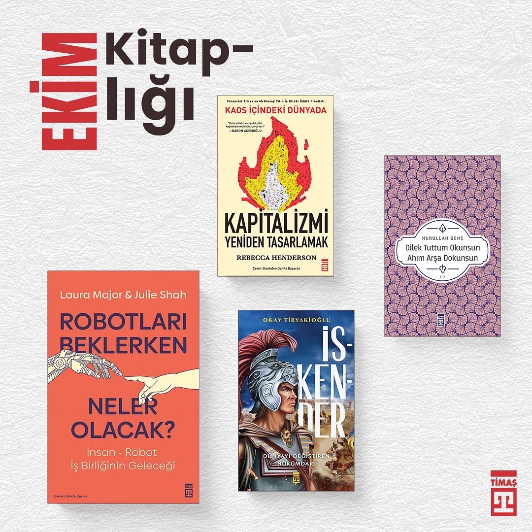 timasyayingrubu's tweet photo. Ekim’de tüm kitapçı raflarında göreceğiniz yeni Timaş kitapları… 📚✨ https://t.co/GKf41VxnFA