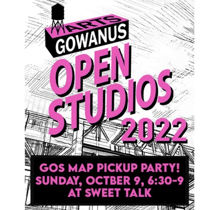 ArtsGowanus's tweet photo. MAP PARTY for this year's GOS map! Join us Sunday, 10/9, from 6:30-9 at Sweet Talk 457 3rd Ave! Pick up printed maps, wayfinding signs & posters at one of our esteemed sponsors & also one of our favorite bars in the neighborhood. It's almost here #GOS22! #keepgowanuscreative https://t.co/2nAgppfD7A
