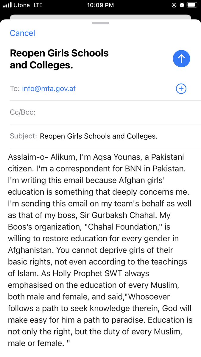 Just send an email to @FMMuttaqi . We all (the whole team of @BNNBreaking ) are waiting for his positive response and just playing our little part in this noble cause. Did you send him an email? If not, please go ahead and contribute your little effort to this noble cause.