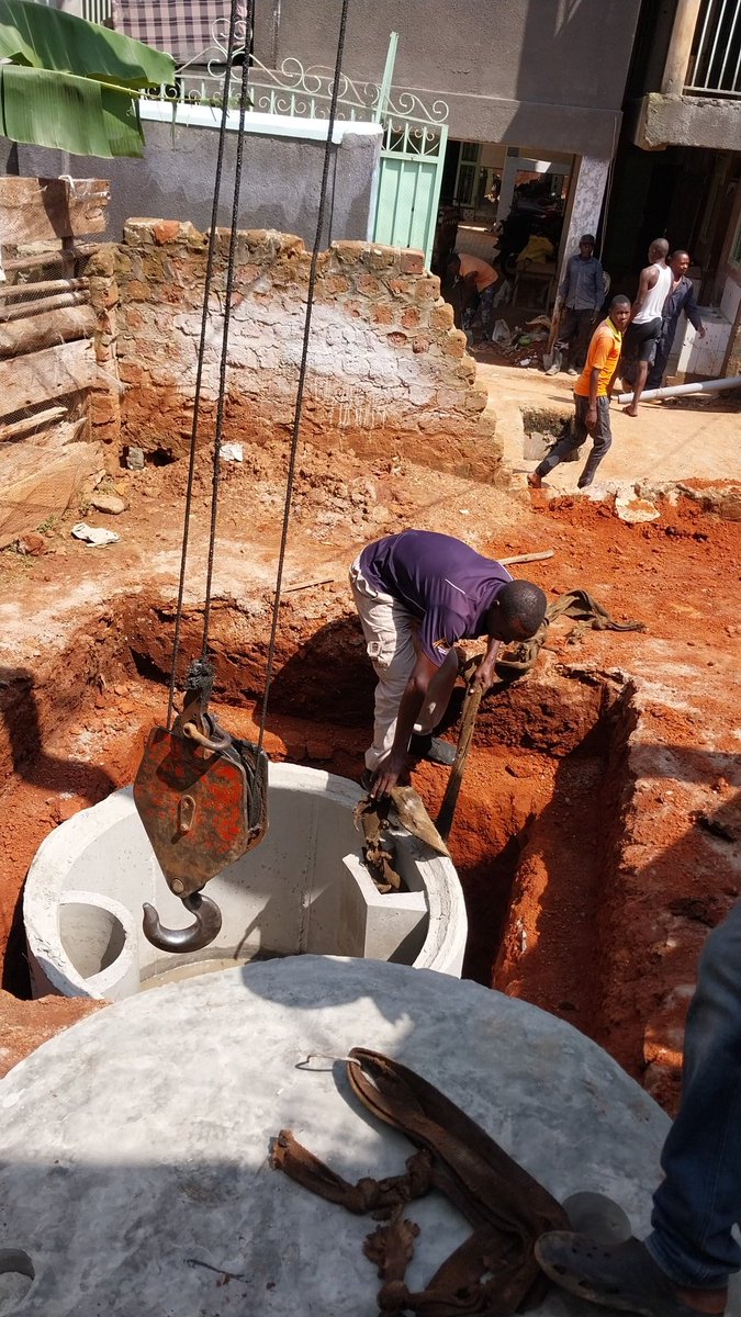 reakengineers's tweet photo. Installation of a bio digester tank, https://t.co/HW2yTTnWFF