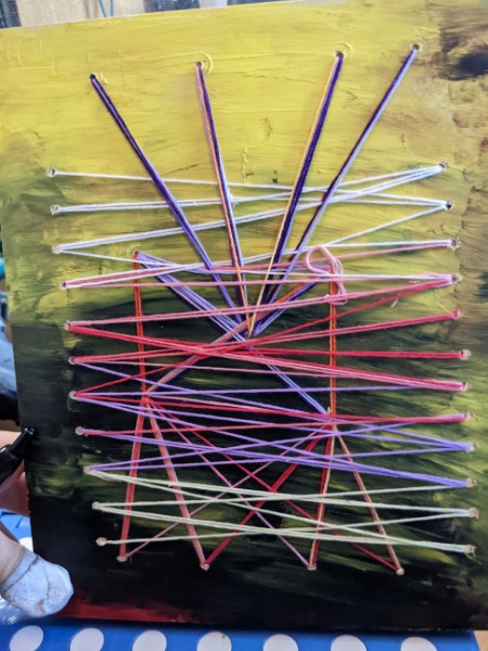 SDPTraveler's tweet photo. I call it, haphazard decisions. this piece will be for sale soon. Its different, and unique and I will be making only one more like it. So grab it and enjoy. #lifeisgood #string #forsalesoon https://t.co/lodrfZXrB4