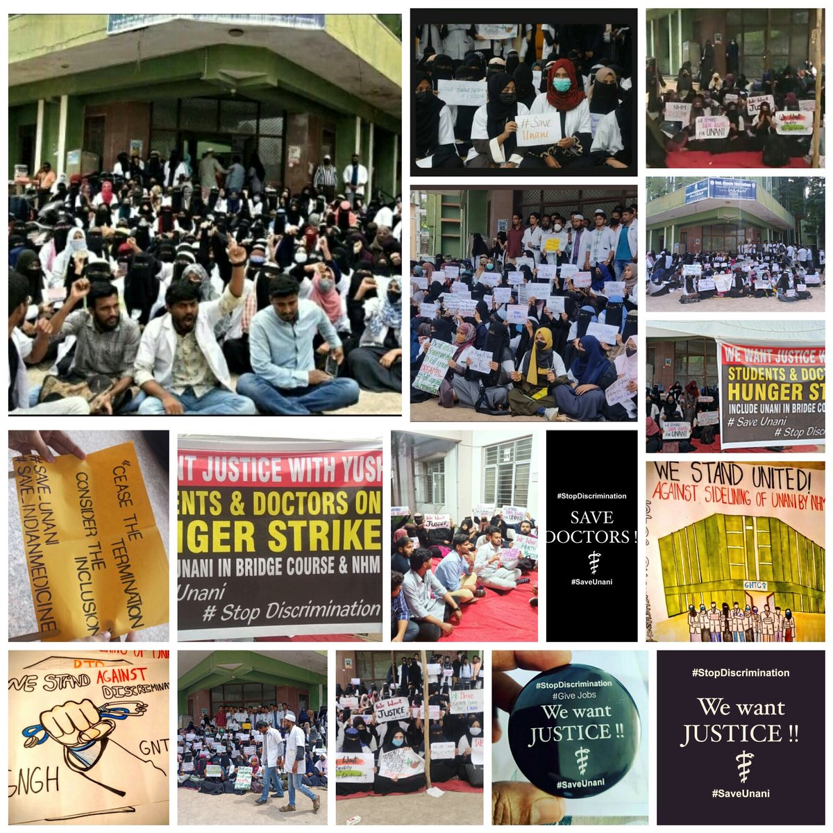 DrShaikhKhursh2's tweet photo. Nizamia Tibbi Unani Medical College Students r on #hunger_strike_11Day 
Demanding Justice,Equality,Govt  &amp; NHM CHO Jobs 
V hope @PMOIndia &amp; @moayush will give definitely Justice,Govt &amp; NHM CHO Jobs to Unani Doctors in India
To 
@PMOIndia
@OfficeOf_MM
@MoHFW_INDIA
@sarbanandsonwal https://t.co/opePTJEK1r