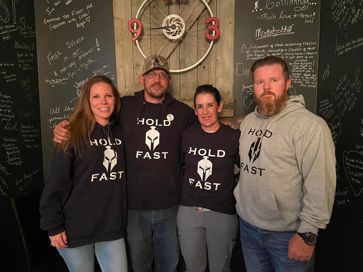 Eatsfood2's tweet photo. A convoy supporting DRPS officer has an in person hearing on Wednesday, Oct 5.  Revolves around his wife also an officer who made videos supporting the Ottawa occupation/convoys.  Also has bad taste in hoodies 

#Convoys #FoldFast #Whitby https://t.co/lANWNGsb3k