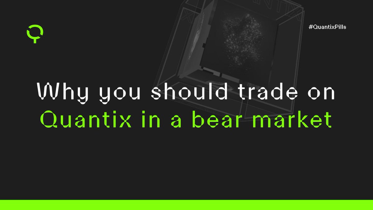quantixnft's tweet photo. #QuantixPill π - 010
Bear markets are known for low volume, falling prices, and dwindling portfolios, and as a trader or collection owner, this is why you should look towards #Quantix for trading #NFTs. 1/3 https://t.co/9ZoReJ6ach