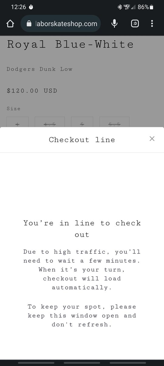 _mn_nice_'s tweet photo. @SneakerVisionz Oh come on...
Somehow I'm STILL in line for one of the sizes I tried to grab 🤦🏻‍♂️ But the others shot me an error message of some sort 🤖 Sick of this shit.  Want these for the SB Collection bad, but I don't know about $250-$300 resale bad.  My SB hitlist is long enough right now https://t.co/6E4u638eo8