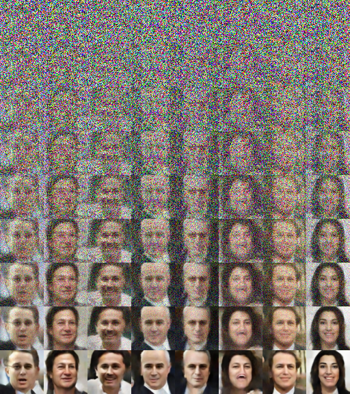 anaelseghezzi's tweet photo. Ok, let's debunk AI diffusion models by removing the AI and replacing it with classical methods. No neural networks, no training, just patch nearest neighbor search on the dataset with collage. This is what we get on the flower and faces dataset: https://t.co/JJO32i3fQv