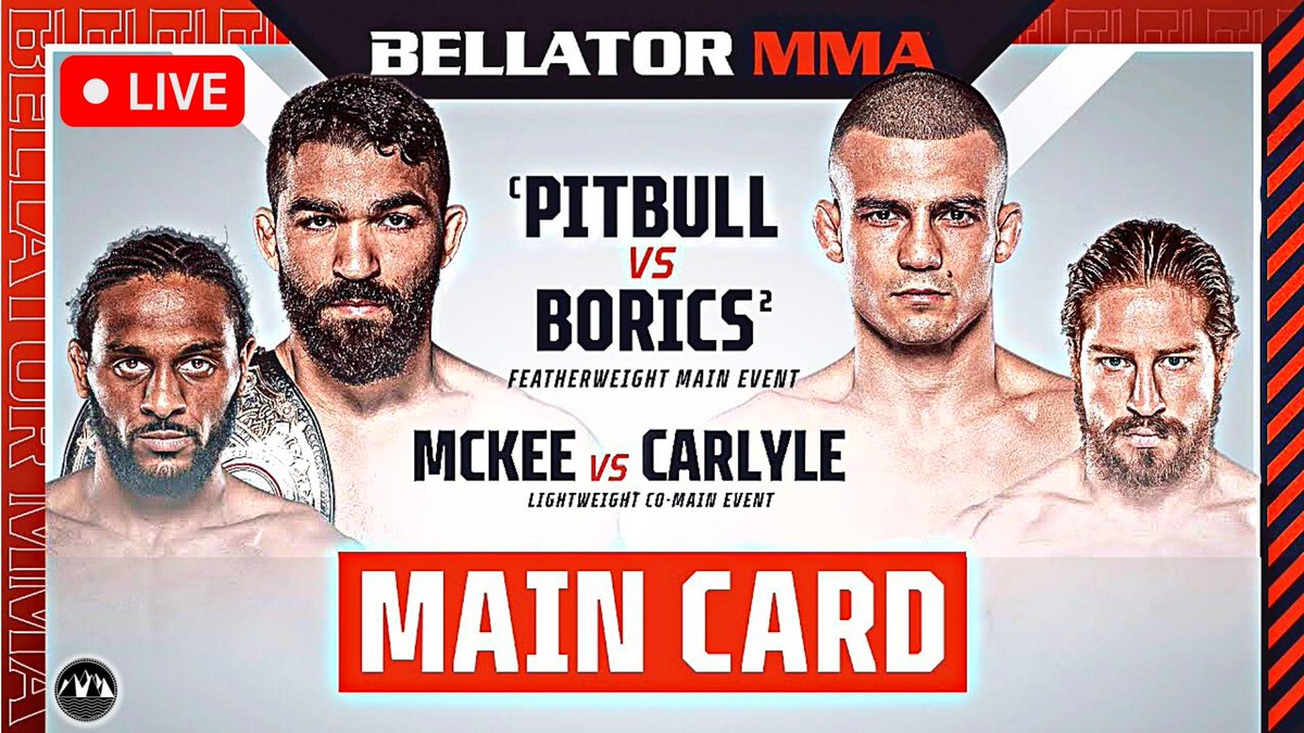 VISportsTalk's tweet photo. BELLATOR 286: Pitbull vs. Borics & McKee Jr. vs. Carlyle | LIVE STREAM | #Bellator286 | #TheCityLifeProject #Youtube๐บ
7pm pst/10pm est
Join the #LIVE CHAT to WIN PRIZES๐
https://t.co/8qP7F3EN9j
#bellatormma #mma #bellator #bellatorfighting #mmafighting #mmalive #watchparty https://t.co/U2EEwiSVnV