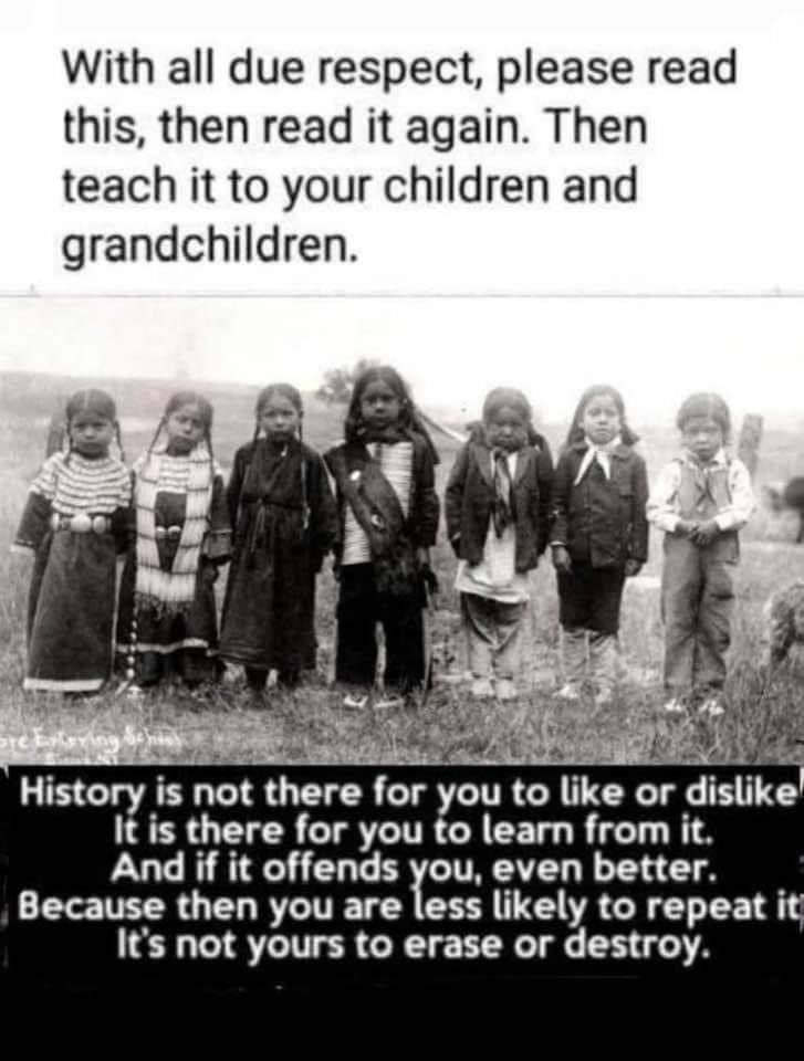 AnnBieb's tweet photo. @Barbara4NC If the true history of this country isn’t taught in schools, I fear history will ( and perhaps already is) repeating itself https://t.co/ZIPH1hD7oI
