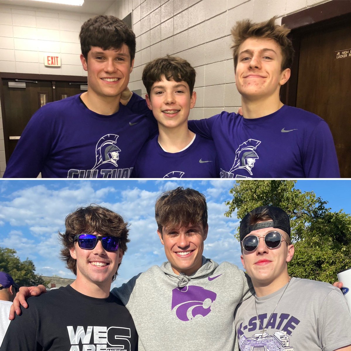tlk1023's tweet photo. 4 yrs, same boys! It’s KSU game day! @KellerTrever https://t.co/G74GZo8Zli