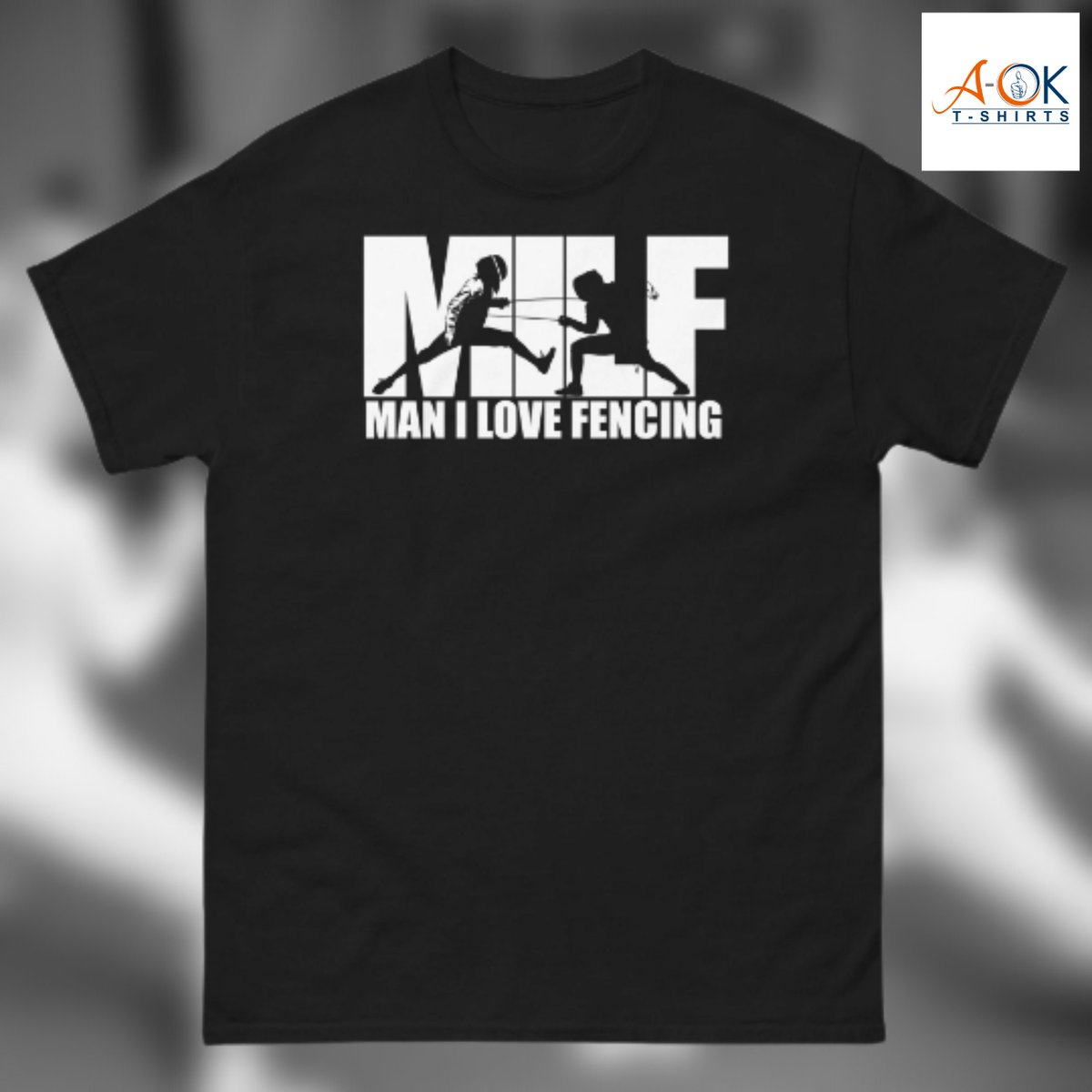 aokteeshirts's tweet photo. MILF: Man I Love Fencing https://t.co/Xy152FGHWK #giftforfencer #fencinggift #fencershirt #fencingtshirt #fencinglovershirt #fencergift #funnyfencingshirt #funnyfencinggift #fencingsportshirt https://t.co/u5a21VF38W