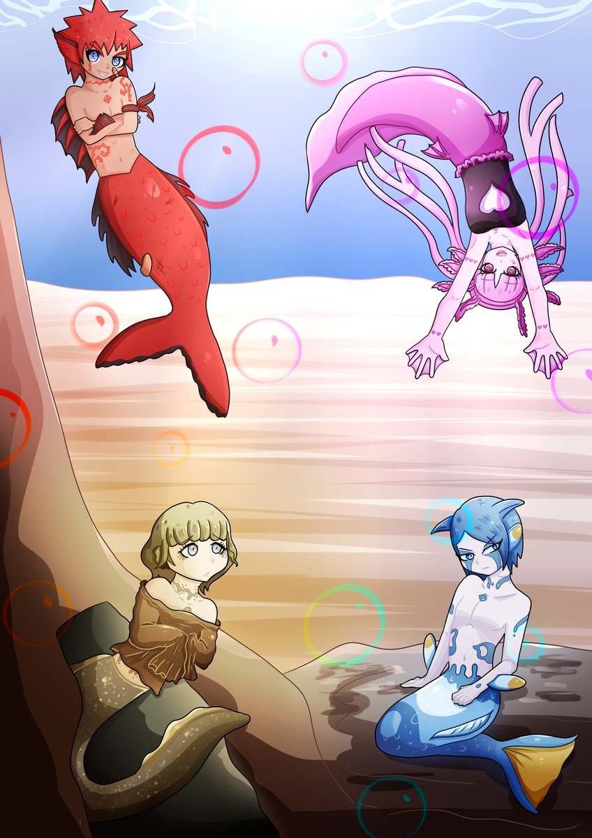 MizumiKahagoArt's tweet photo. #Mermaid - #WarriorsofHope
The full image.
#danganronpafanart #danganronpa #AU #mermaidAU #WarriorsofHope #UltraDespairGirls https://t.co/u1GSwgSlN5