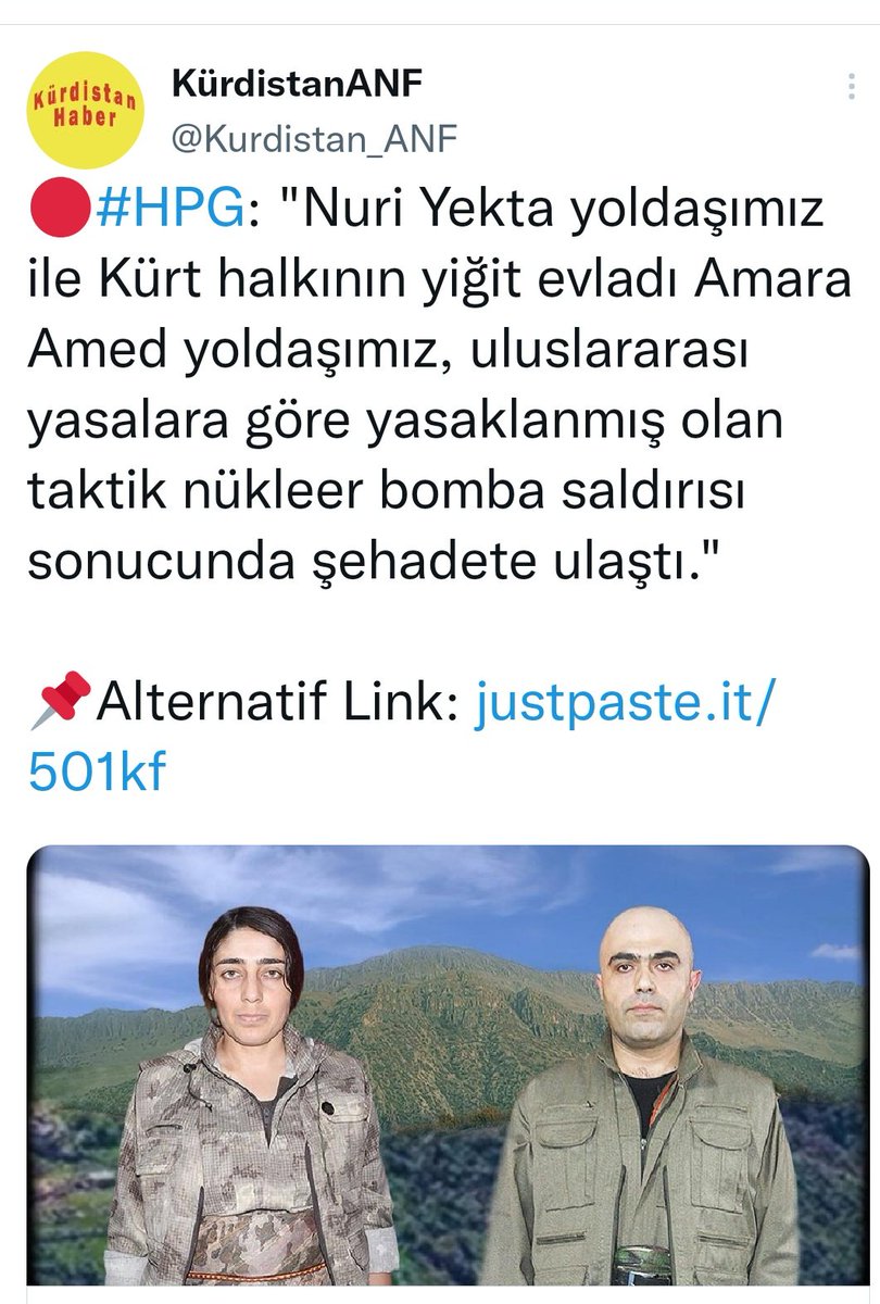 Kandil'in sözcüsü chp bakalım bu yalanı ne zaman gündeme taşıyacak?
Siha Sezgin belki nükleere terfi eder.