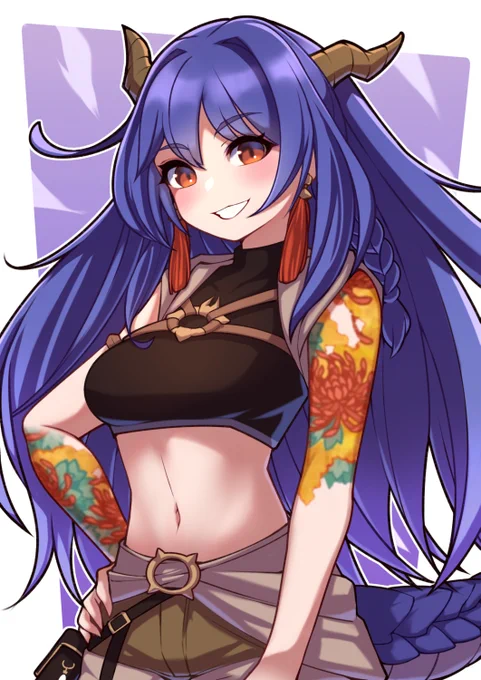 Commission for  !(Reward for tremendous supports, thank you!)Fanart of Komatsu Seiryu, She is so cute!I am enjoying her Strem and playing too, so drawing her was a lot of fun.Thank you!#commissions 