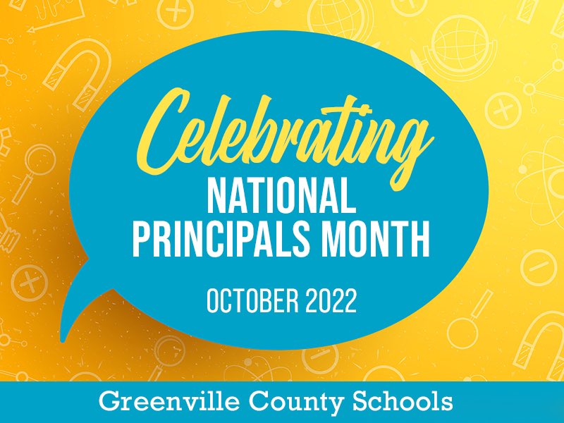 October is National Principals Month! Celebrating all the amazing principals who make a difference in their schools and communities. <a href="/gcschools/">Greenville County Schools</a> #NationalPrincipalsMonth