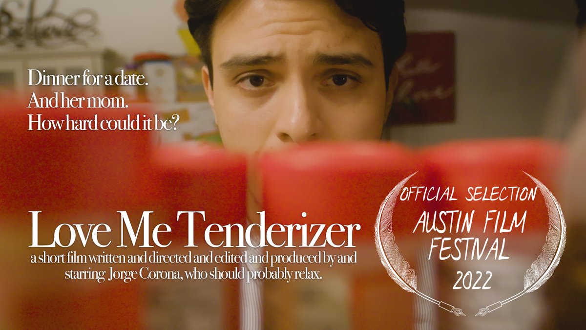 JorgeTweets's tweet photo. WELL WELL WELL

My short film Love Me Tenderizer (2022) will have it's WORLD PREMIÈRE at the @austinfilmfest later this month!!

If you're in Austin, get a ticket or badge and come to the "Oddballs and Obscurities" (lol) shorts program, Oct 30 at 9:30pm @longcenter to say howdy! https://t.co/Vx7SVLBrXU