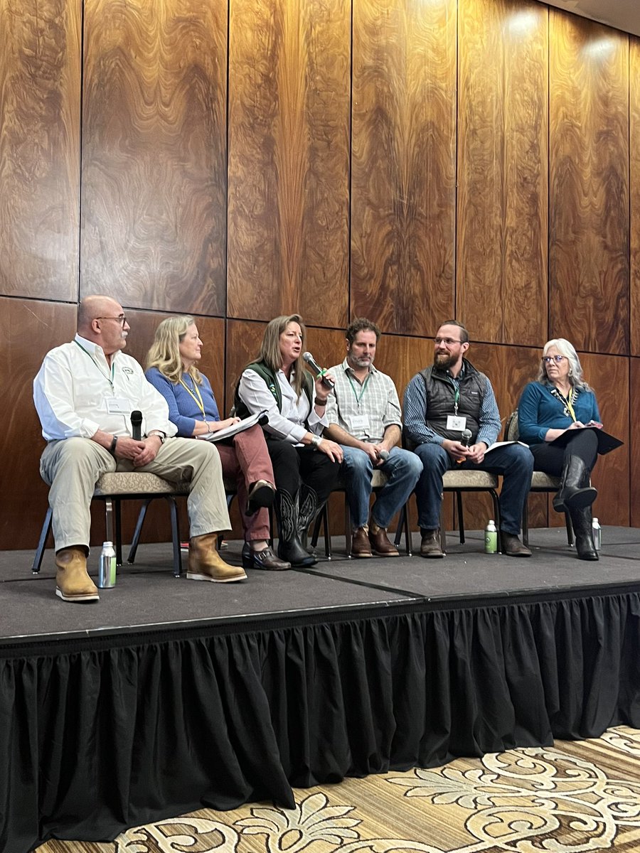 DaniNierenberg's tweet photo. “Animals have to graze the land to be a productive ecosystem service and pull CO2 [out of the atmosphere]. We have a huge opportunity to preserve grasslands.” -Kay Cornelius, @PanoramaOrganic #EdibleInstitute2022 https://t.co/XF1YUgjdb6