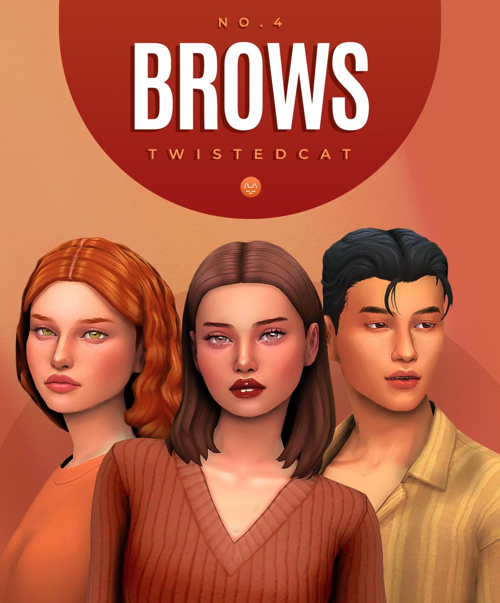TwistedCatCC's tweet photo. Brows have been my favorite type of content to make, so I’m really excited to share another set!

🔗 Dl: https://t.co/kDQyzFO2xJ
🍁 Public release October 22nd

#TheSims4 #TS4 #TS4CC #Sims4Cc https://t.co/zaIC6u1p1m