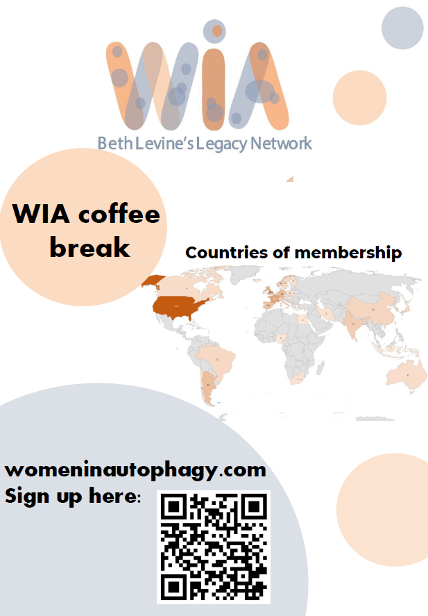 WAutophagy's tweet photo. #MeetUpAlert This Monday during The 7th annual meeting of the Autophagy UK Network from @autophagyuk we'll celebrate a #WIA meet-up during the coffee break at 15:35!!! Join us there! Look for the coms co-chair @Juanaloca2002 to learn more about #WIA #WomenInScience #WomenInSTEM https://t.co/CPvC33DGQB