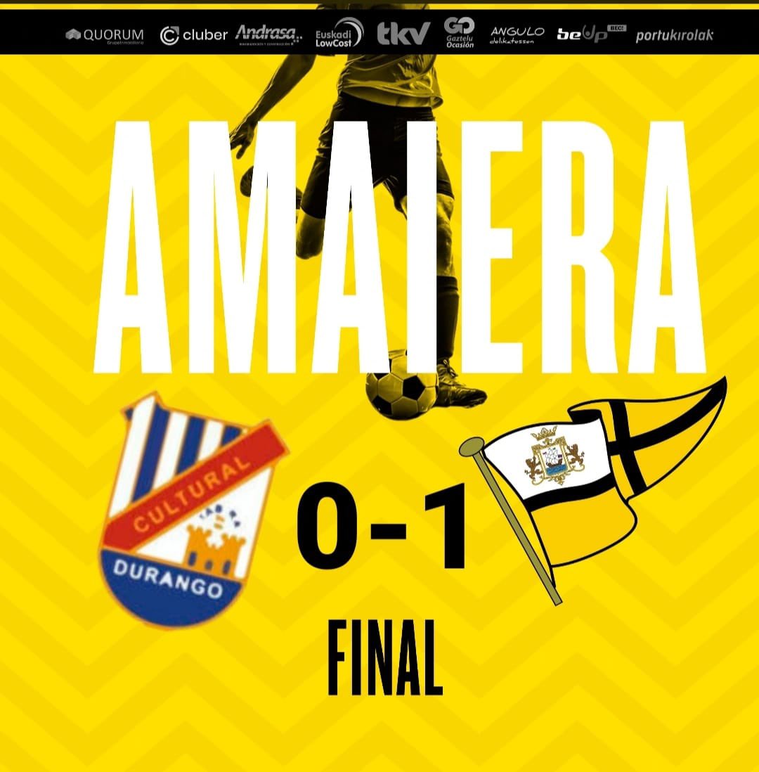 clubportugalete's tweet photo. Finaaaaaaalllll en Tabira. 0-1   
Goazennn Portu 

#aupaportu 💛🐝🖤#J4 #CultuvsPortu  #Temporada2223 #goazenportu #tercerarfef #juntossomosmasfuertes https://t.co/Bbeeam4jCI