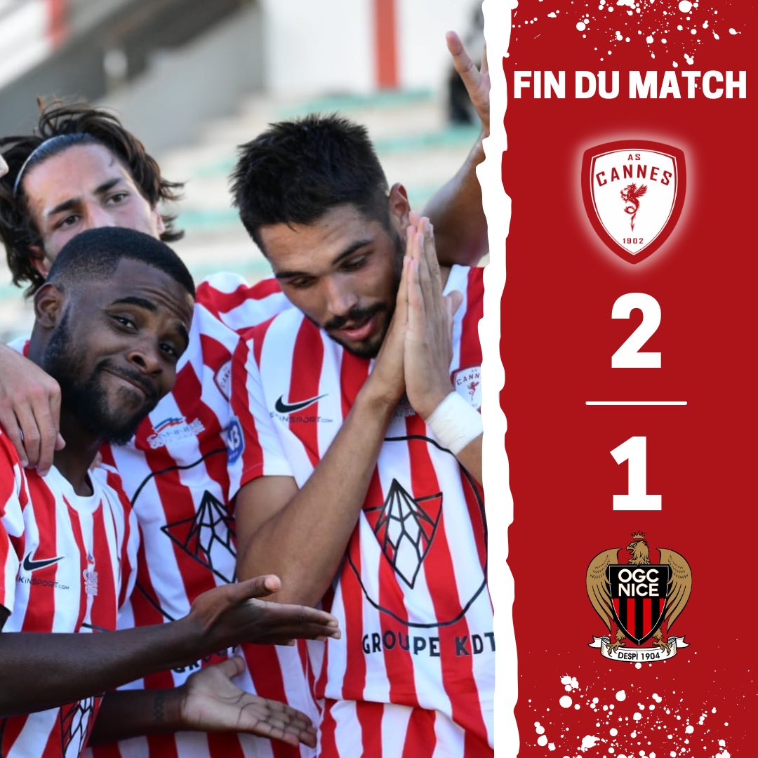 ASCannes1902's tweet photo. 🔴 DIRECT | #N3
⏱️ 90' C’EST TERMINÉ!!!
Victoire 2 buts à 1 de nos Dragons grâce à des buts de Leonil et Kielt en première période.
Merci aux supporters venus en nombre pour encourager nos Dragons❤️🤍
2️⃣-1️⃣ | #ASCOGCN https://t.co/sUkFSmixci