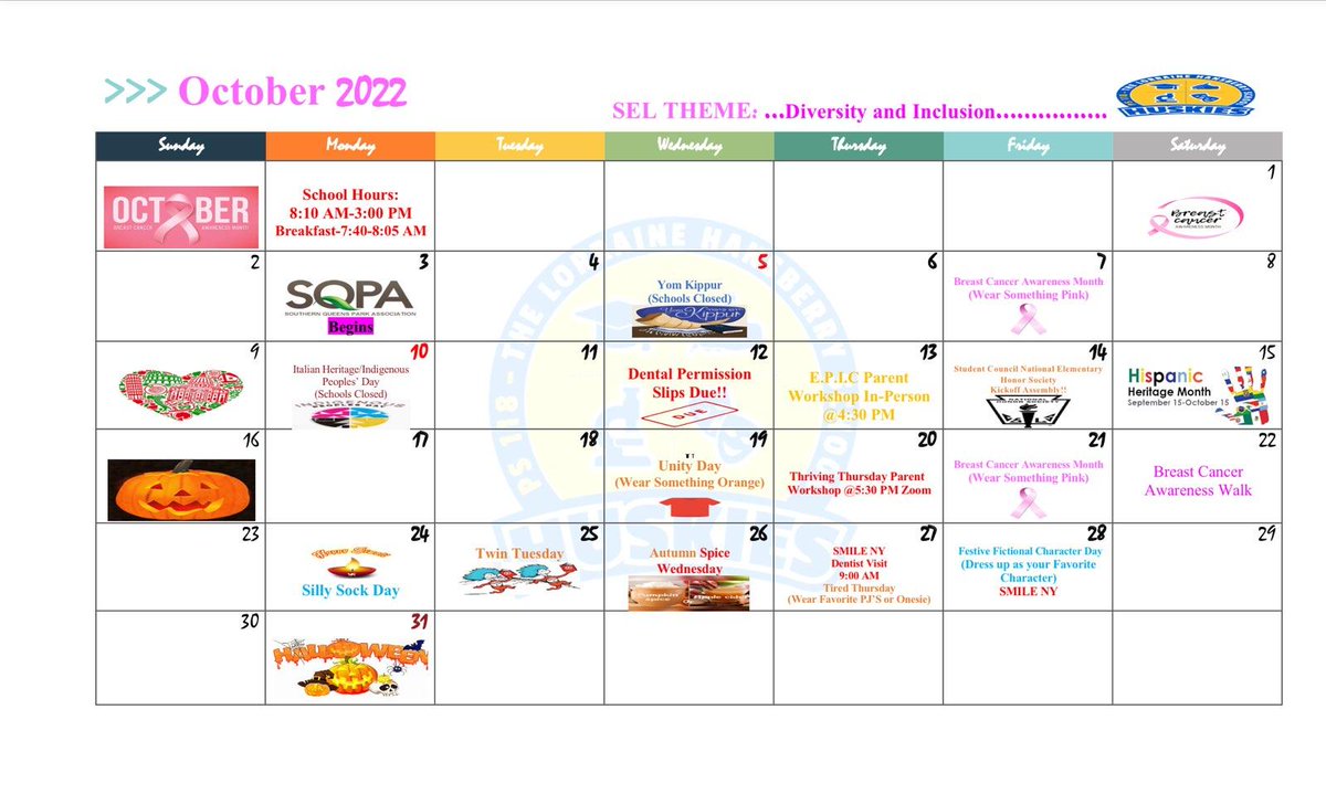 29Q118's tweet photo. Hello October! 
Don't miss out on upcoming events/meetings. https://t.co/cN0LOoRvKm