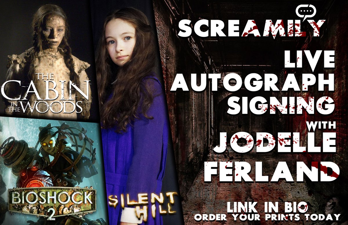 StreamilyLive's tweet photo. Streamily Presents SCREAMILY!
October 16 - Nick King, @Sanchezonthemic Stephen Geoffreys, @killryan111 @andregower William Ragsdale, Denise Crosby & Jodelle Ferland will be signing LIVE!
Order your prints today- https://t.co/GksbR0NupF!
#Screamily #Streamily #Halloween https://t.co/NFRy1rGVWN