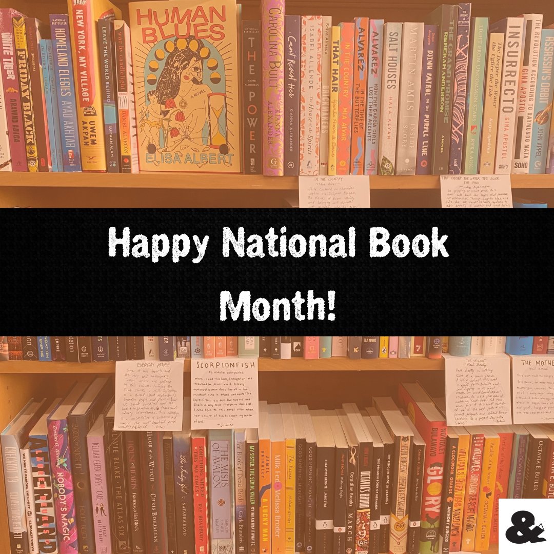 27thletterbooks's tweet photo. Happy National Book Month! We can't wait to show you all the books we love this month!

What are you reading this fall?

#27thletterbooks #reading #books #nationalbookmonth https://t.co/TonaOOJF4p