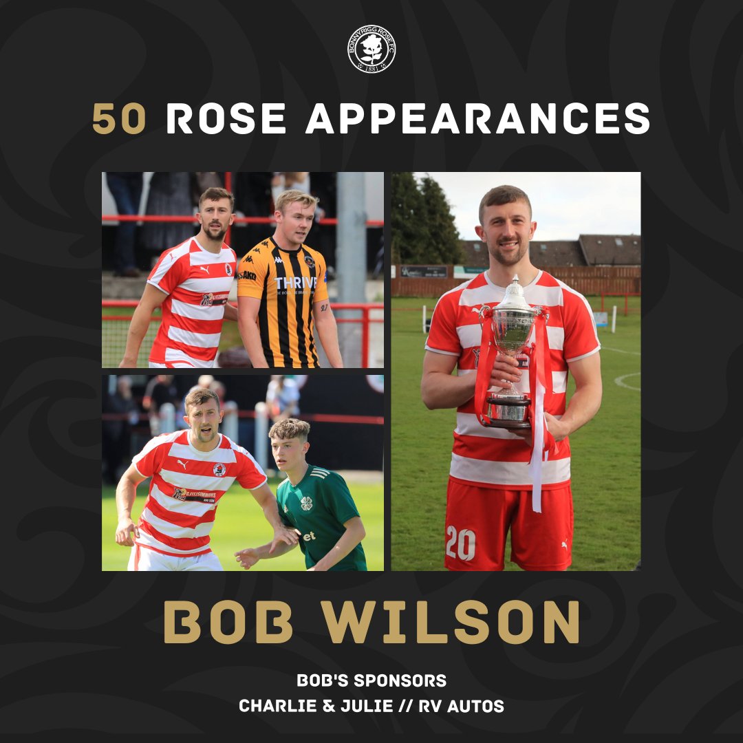We would like to congratulate Rose defender Bob Wilson on reaching 50 appearances for the club yesterday 🌹

Plenty more to come, <a href="/bobrabboaby/">Robert Wilson</a> 🤝