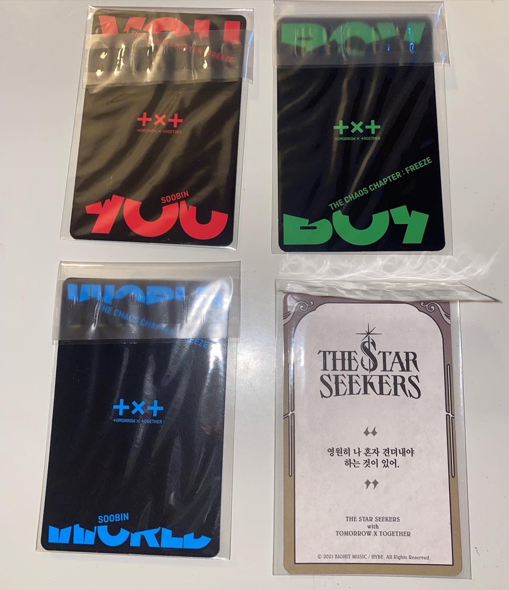 staysexol's tweet photo. WTS
TXT The Chaos Capter: Freeze
Soobin PCs
PCs are available single or as set.
Available:
✅✅
✅✅
price: negotiable (dm me)^^
Location: preferred Germany and EU
#txtpc #txtpctrade #txtpcsale #soobinpcsale #txtsoobinpc #txtphotocardsale https://t.co/sip7Gk0c4e