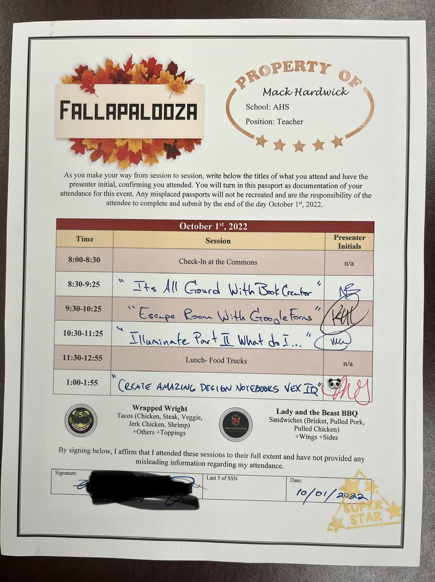 I thoroughly enjoyed and appreciated the “Fallapalooza” today…much needed professional learning! #NCSSBeTheBest #AlcovyScience