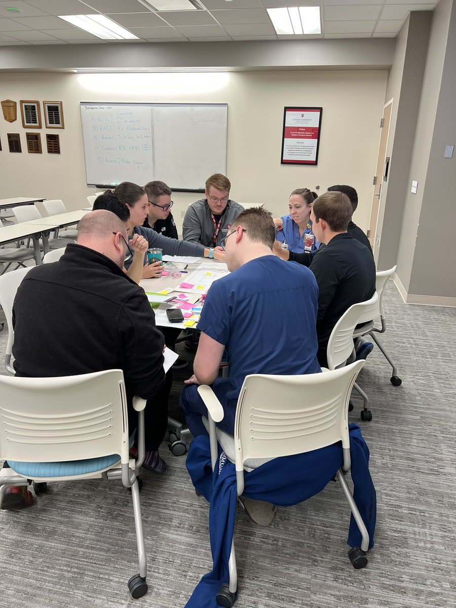 Our Sim Fellows had the opportunity to run table-top disaster simulations with the @IUSMEmergMed interns this week. Board games are a great modality for simulating large scale events on a budget. Looking forward to sharing our tips and tricks at IMSH 2023!
