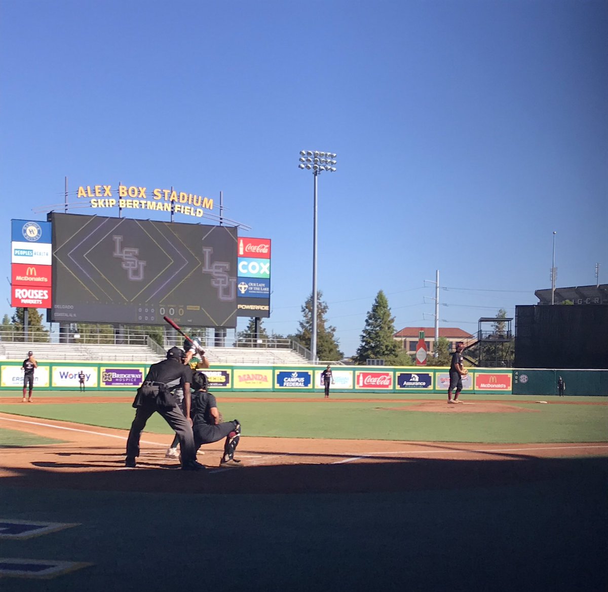 ToddCorley5's tweet photo. Elite JUCO Classic @ LSU.  @LukeCorley21 gets the start.  Coastal Alabama North wins 5-4 in bottom of the 9th with walk off hit vs Delgado.  #Dirty Birds Baseball @eastcoastbball @RogerShultz https://t.co/HZwvRYWvc6